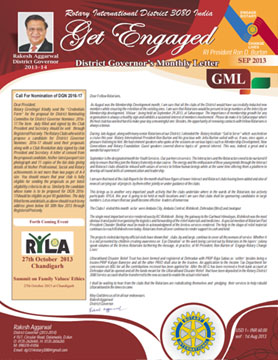 September 2013 Newsletter